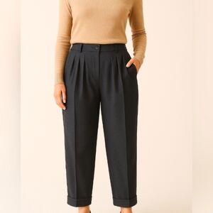 Saint Bernard Classic Collection Wool Pleated Pants Gray 18